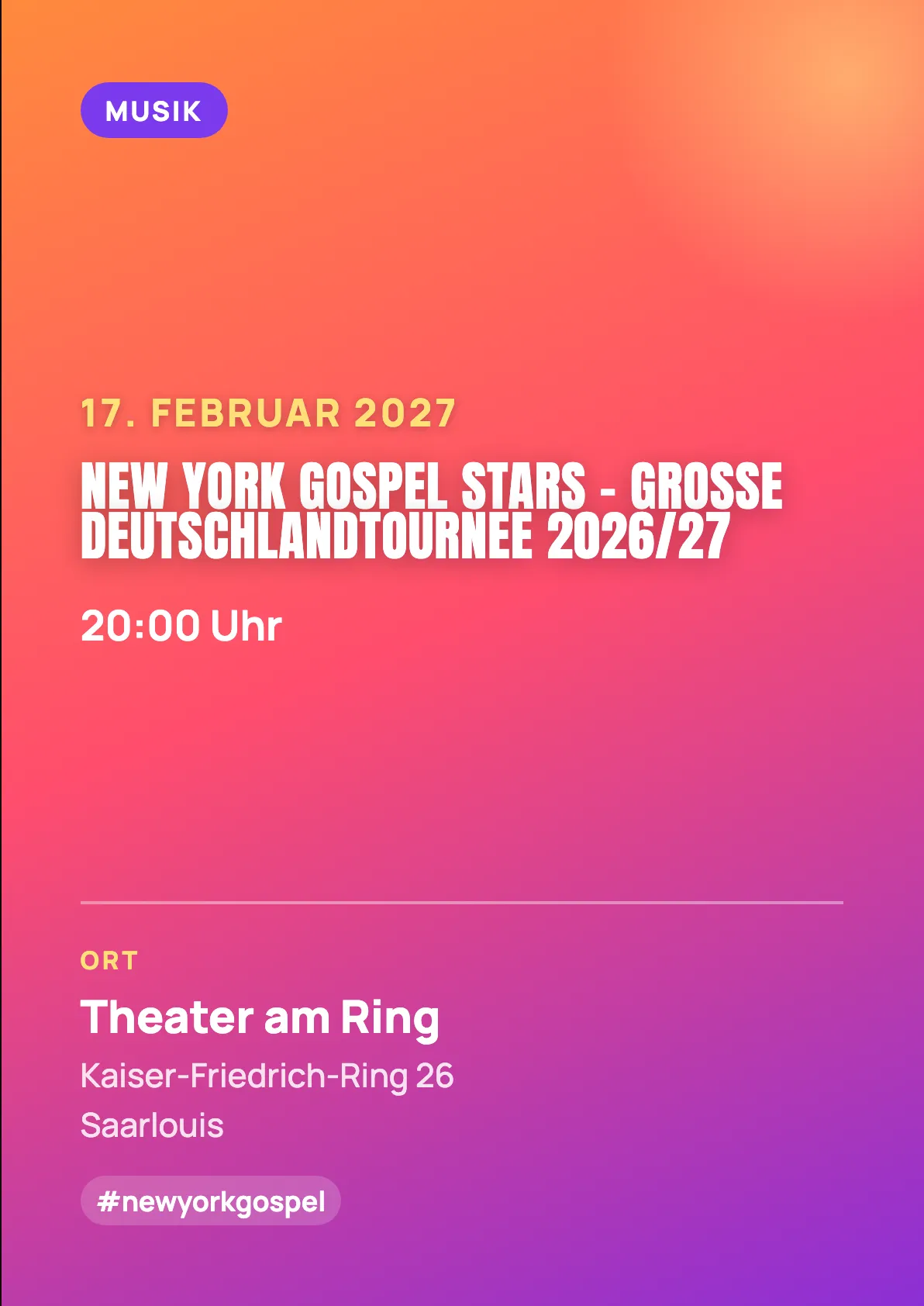 Veranstaltungsflyer