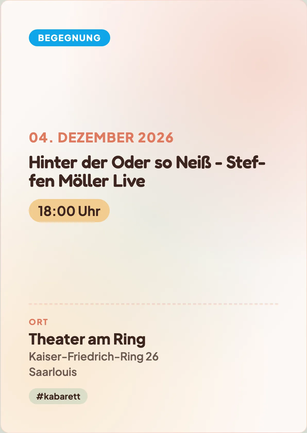 Veranstaltungsflyer
