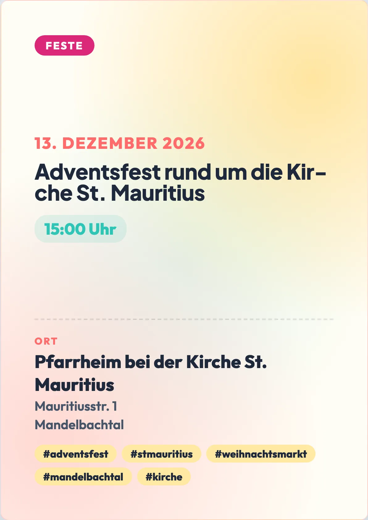 Veranstaltungsflyer