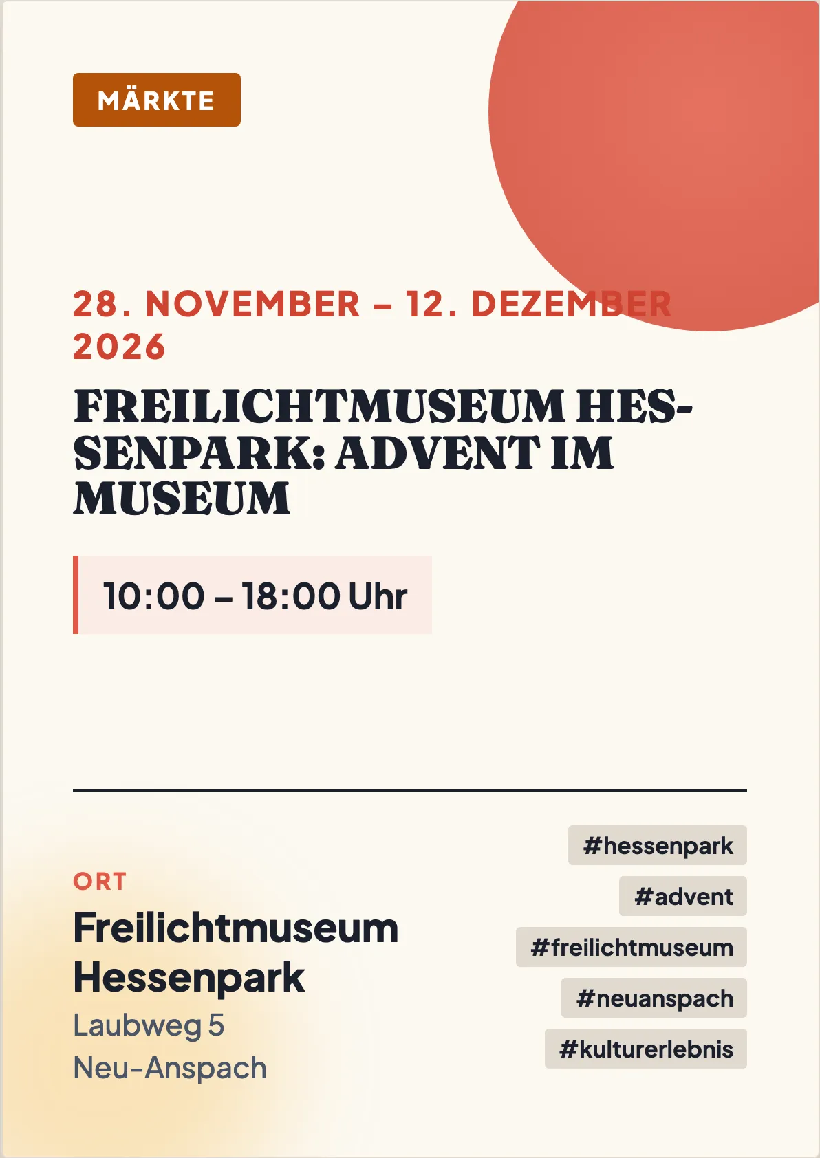 Veranstaltungsflyer