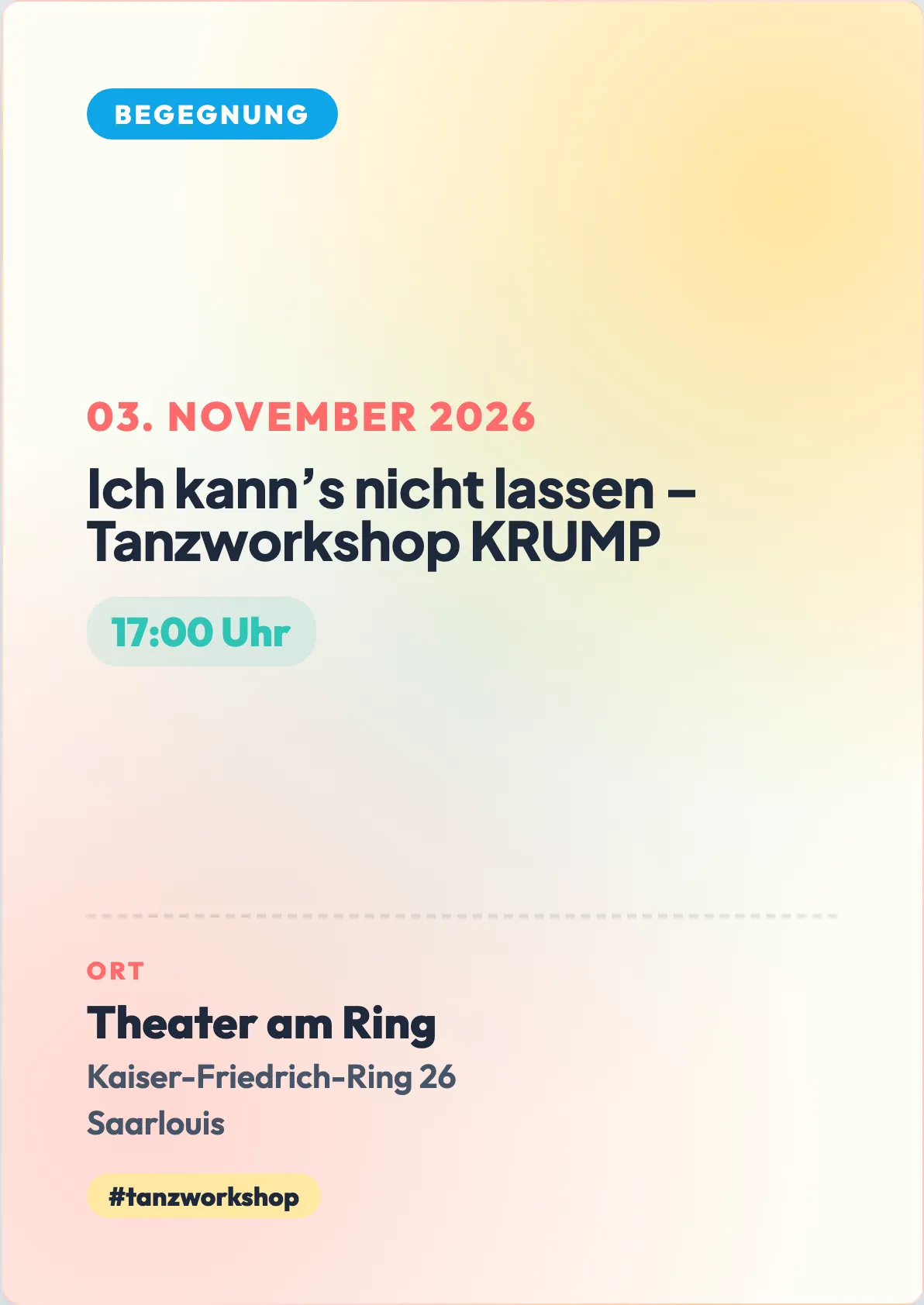Veranstaltungsflyer