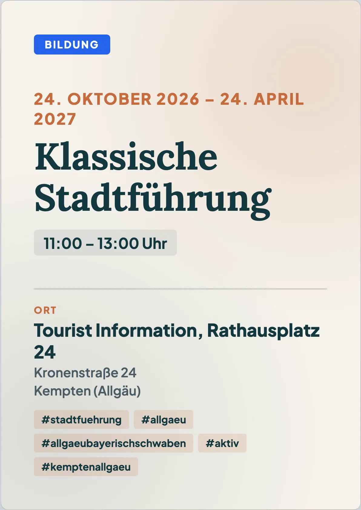 Veranstaltungsflyer