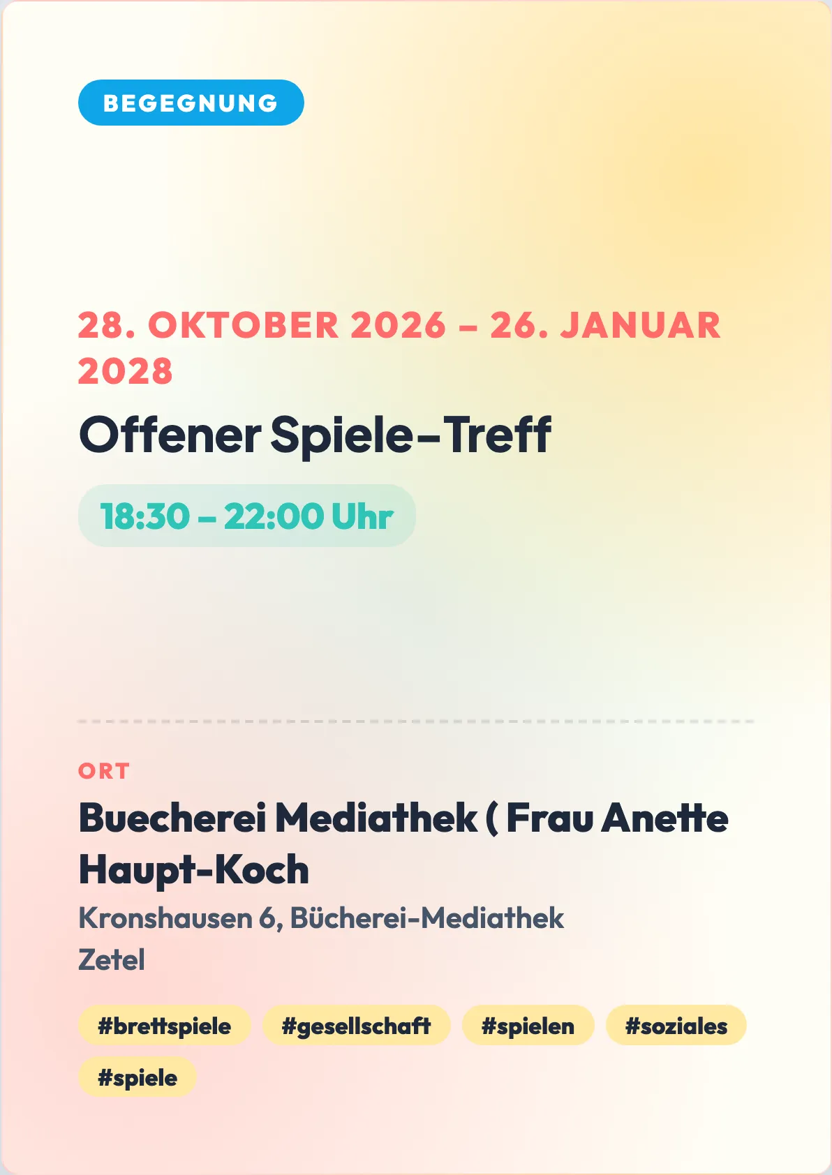 Veranstaltungsflyer