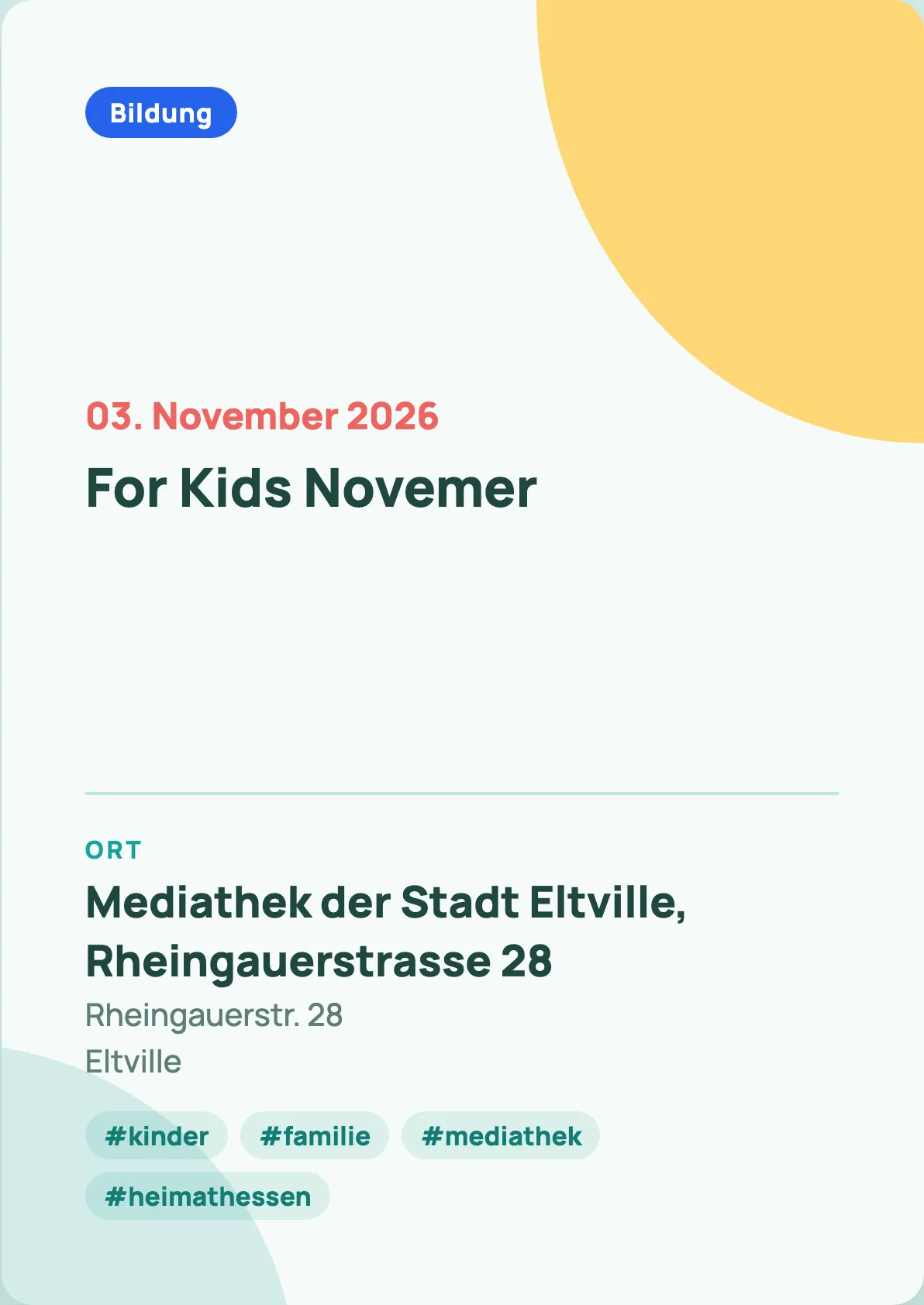 Veranstaltungsflyer