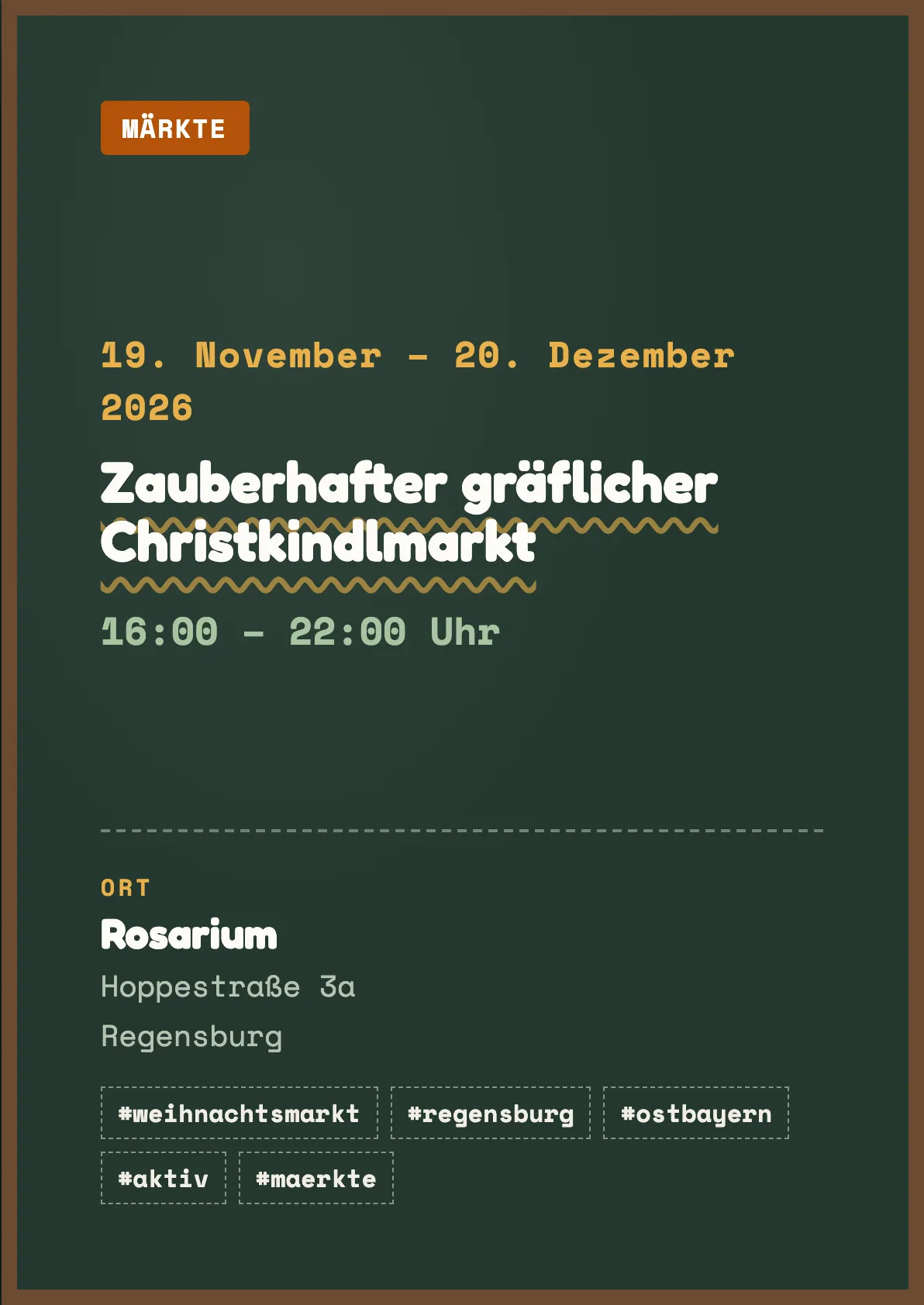 Veranstaltungsflyer
