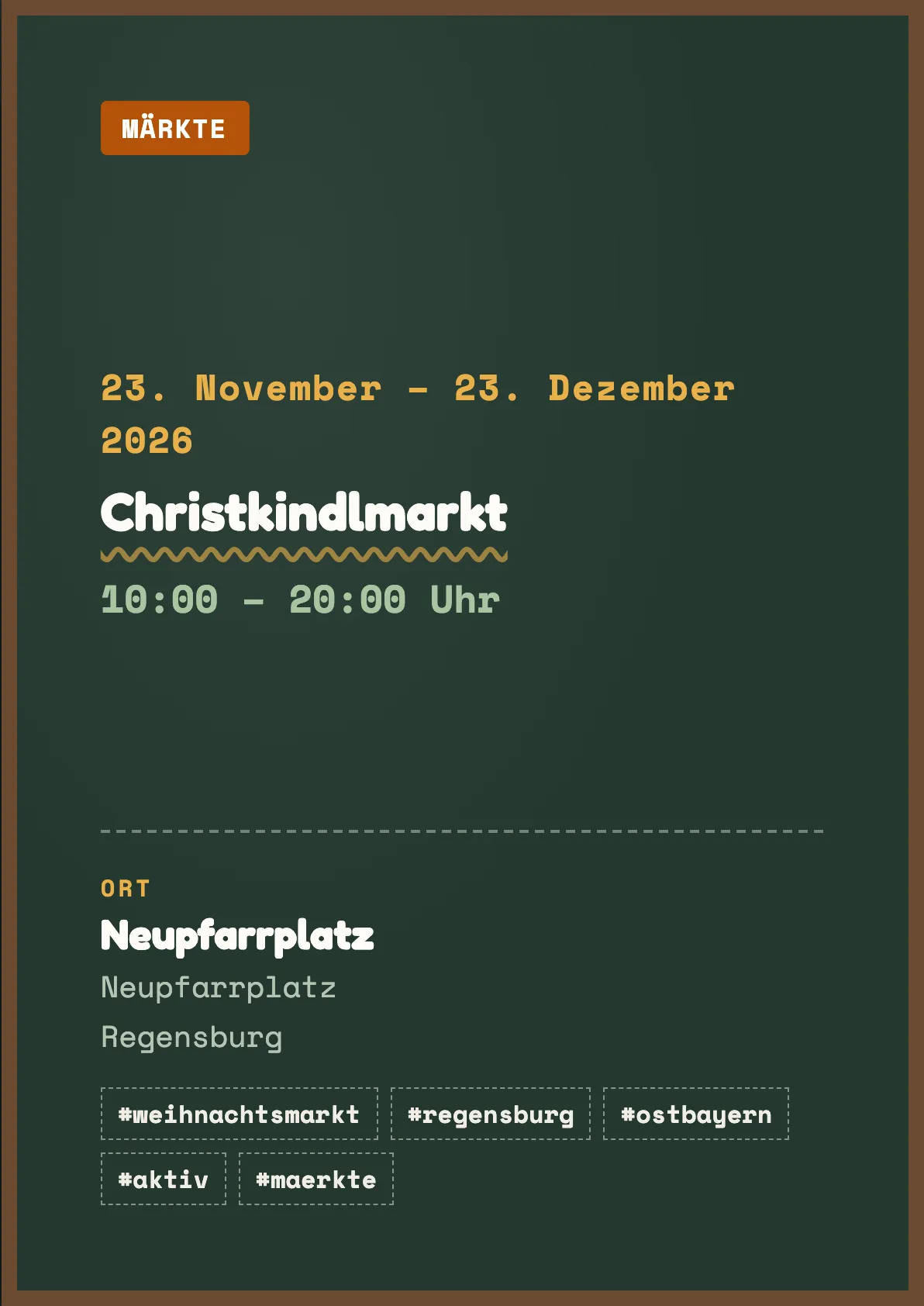 Veranstaltungsflyer