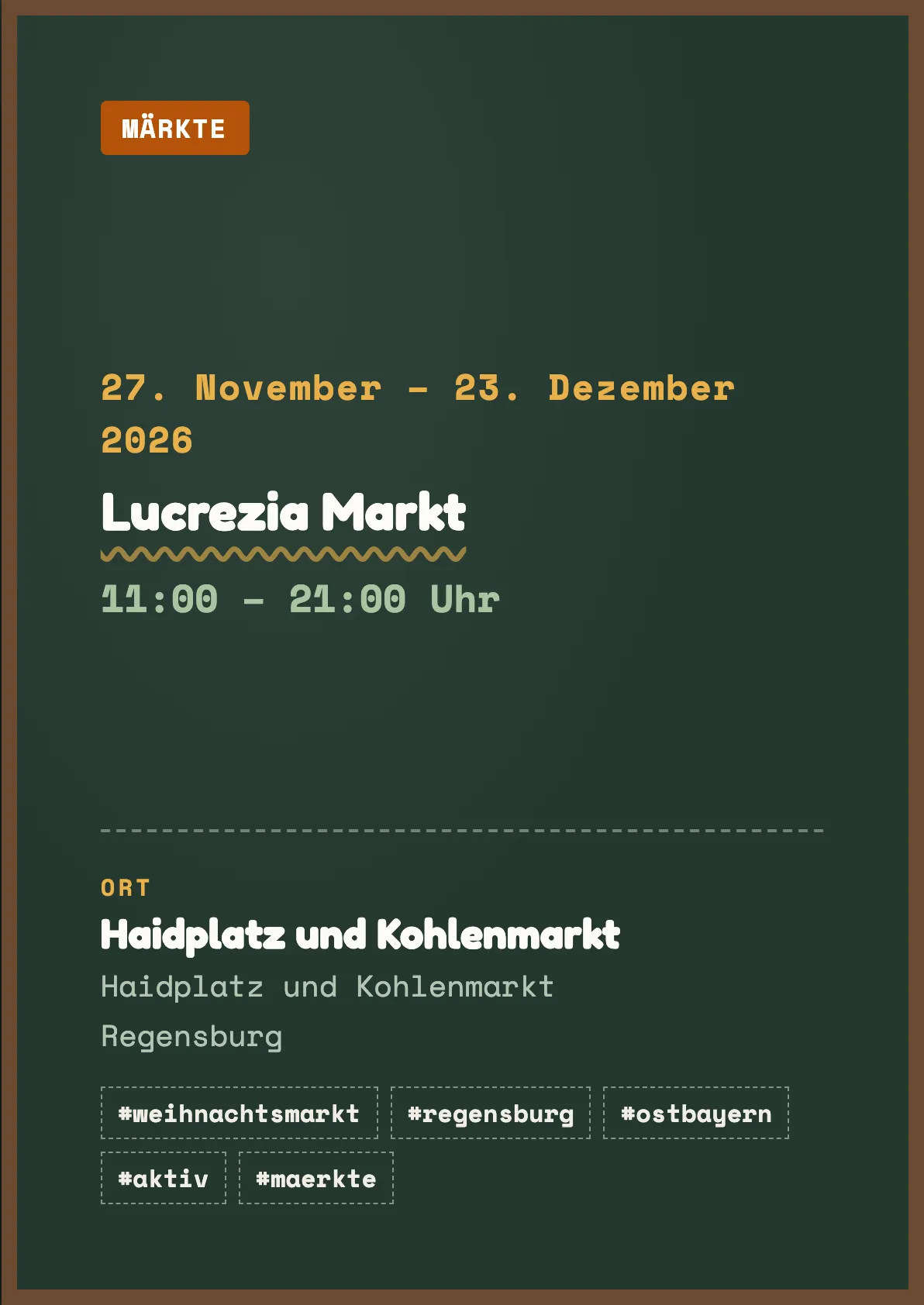 Veranstaltungsflyer