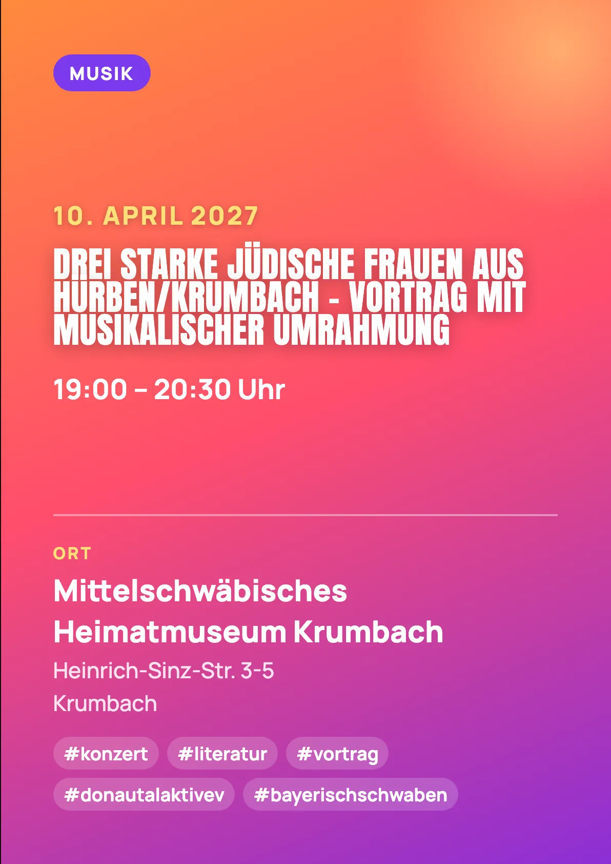 Veranstaltungsflyer