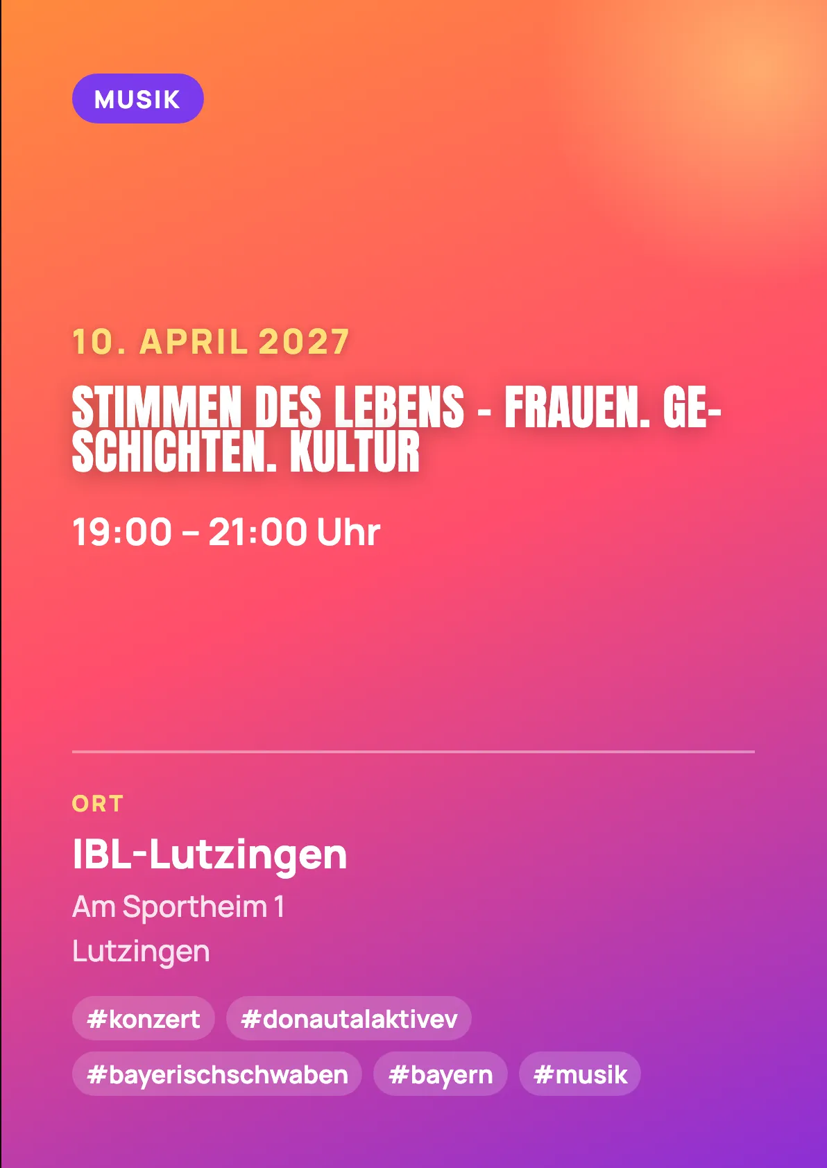 Veranstaltungsflyer