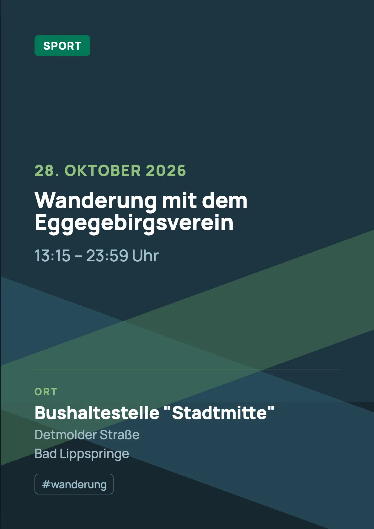Veranstaltungsflyer