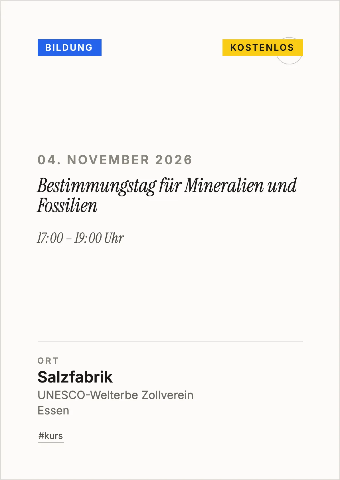 Veranstaltungsflyer