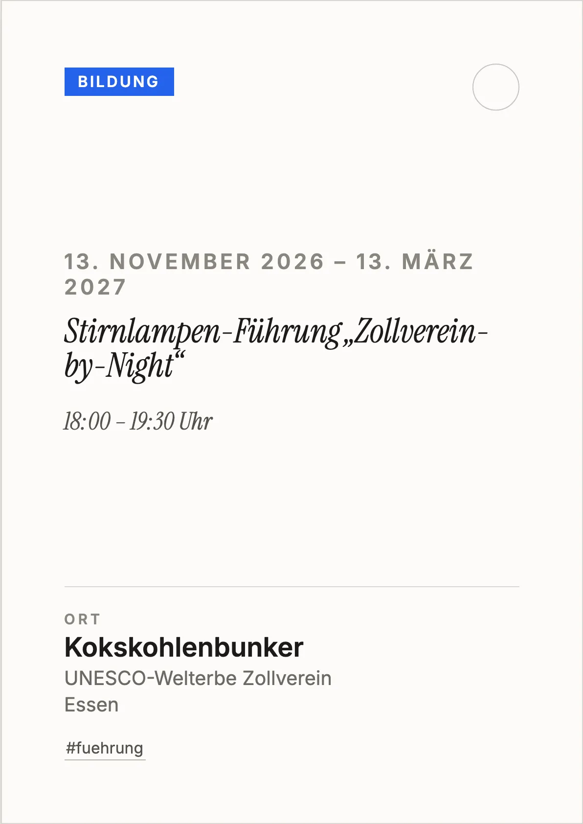 Veranstaltungsflyer