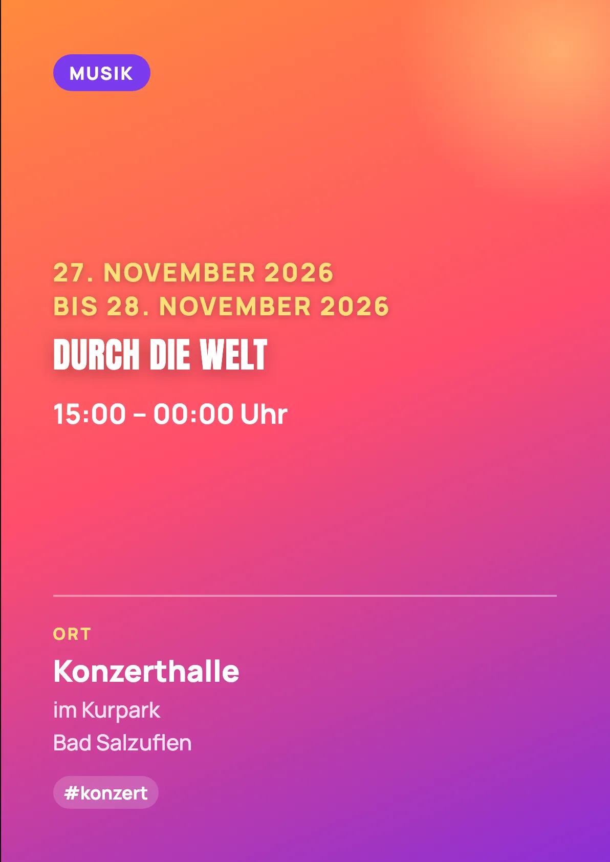 Veranstaltungsflyer