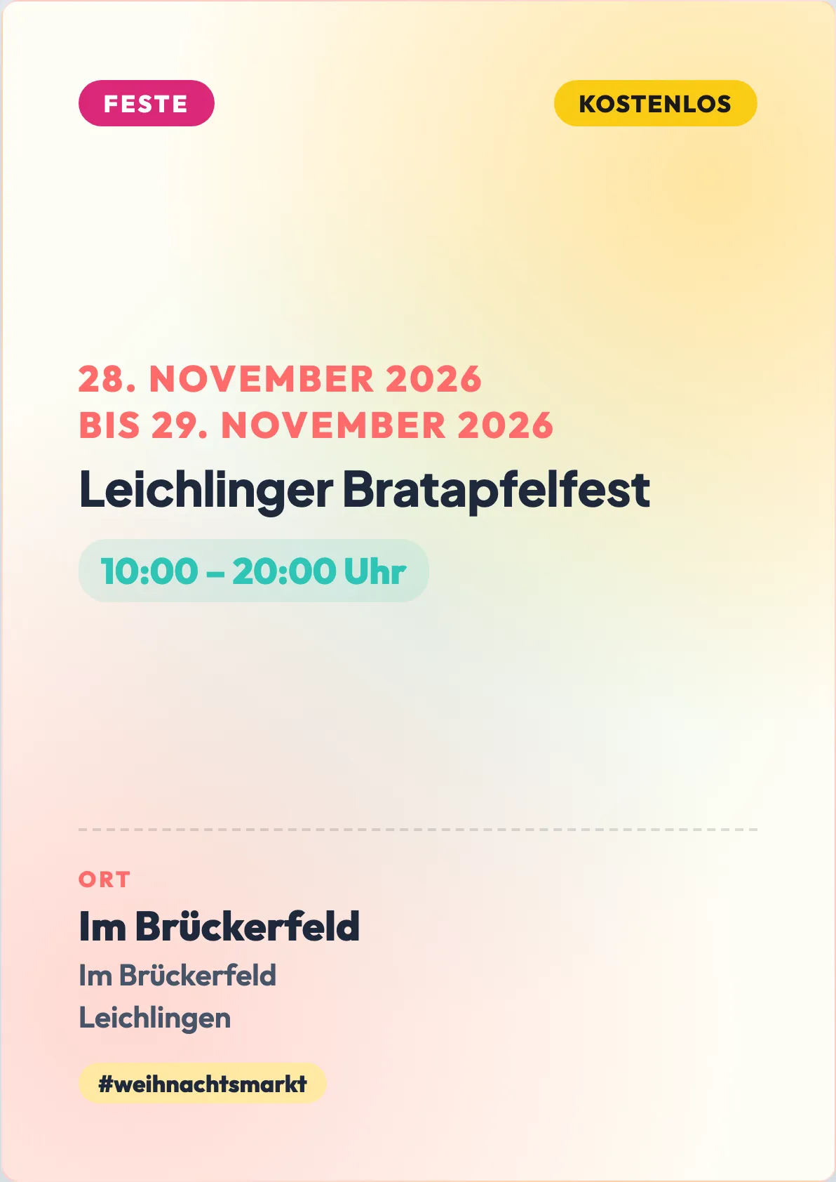 Veranstaltungsflyer