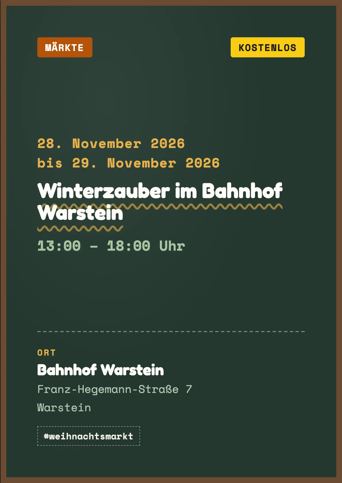 Veranstaltungsflyer