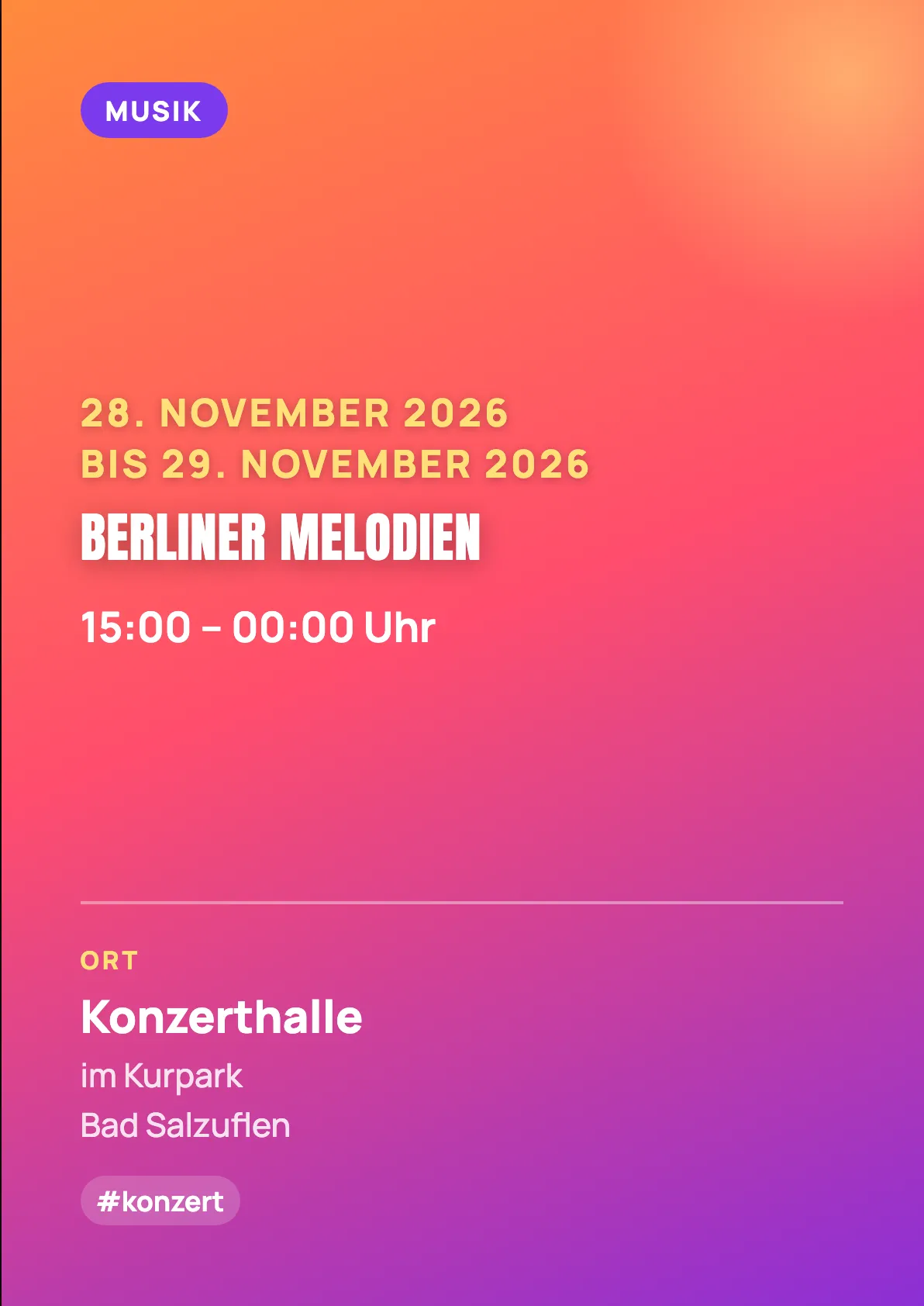 Veranstaltungsflyer