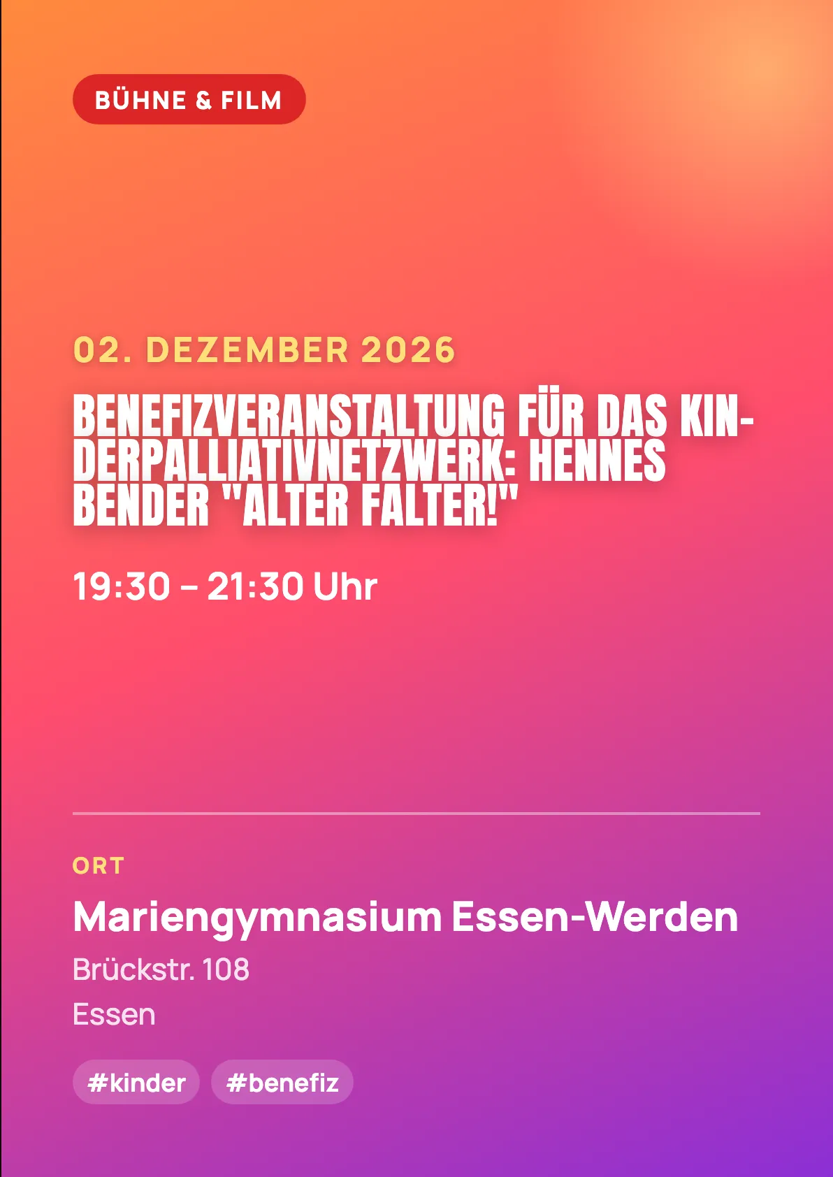 Veranstaltungsflyer