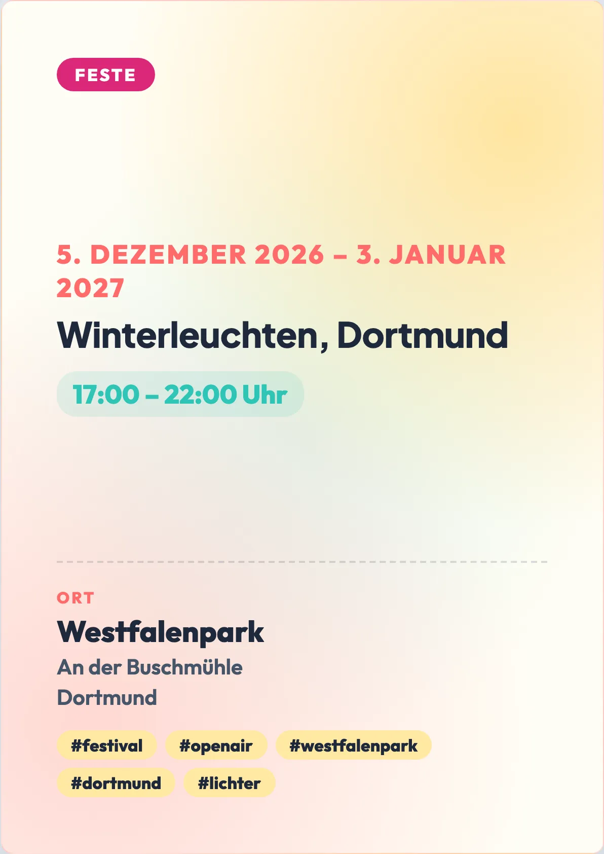 Veranstaltungsflyer