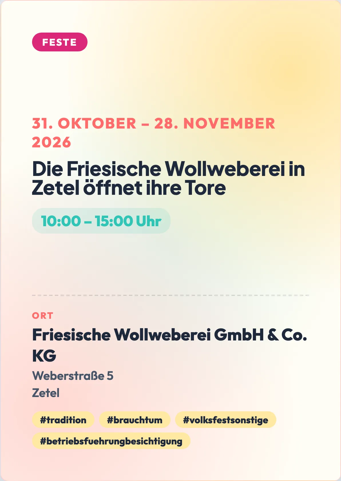 Veranstaltungsflyer