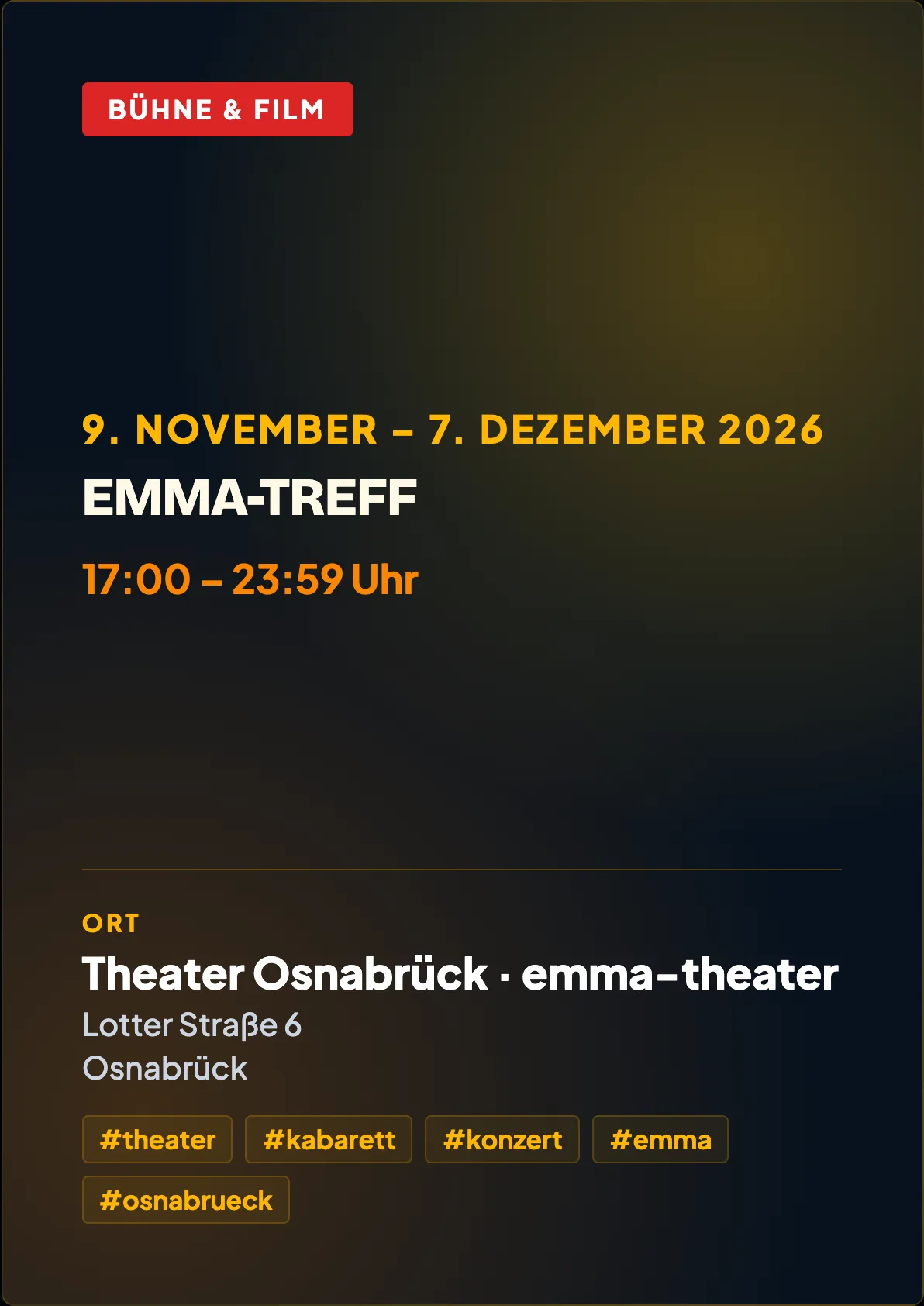 Veranstaltungsflyer