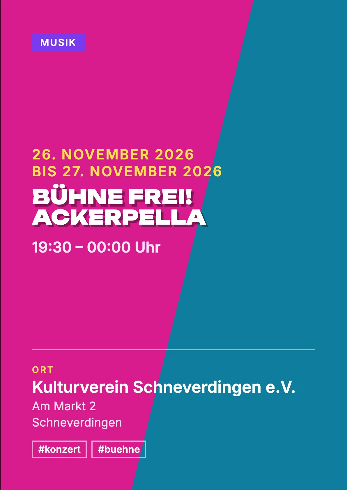 Veranstaltungsflyer