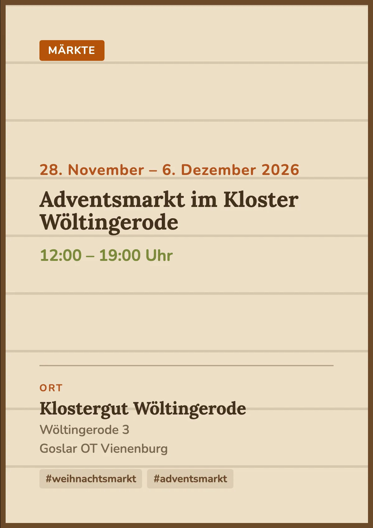 Veranstaltungsflyer