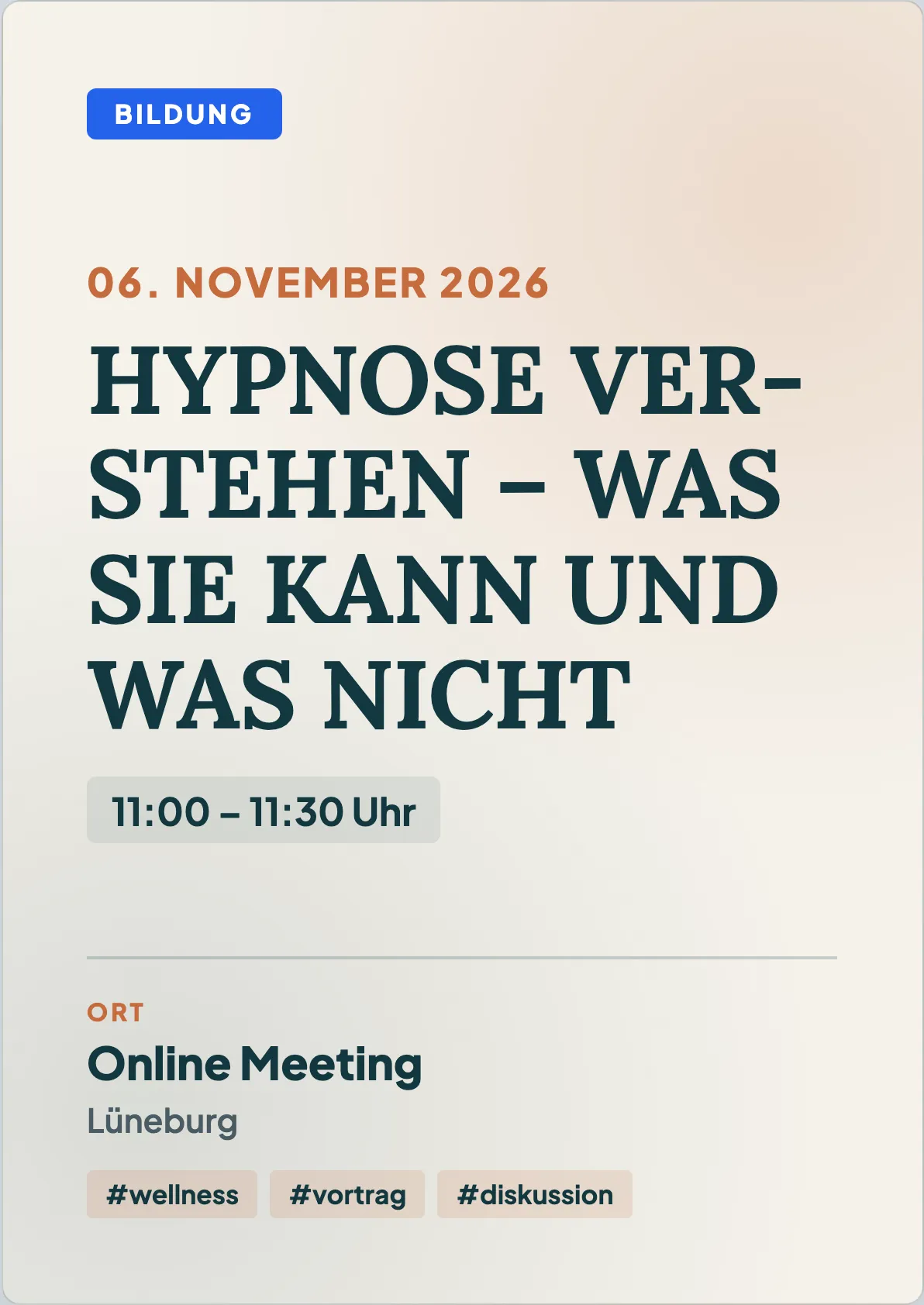 Veranstaltungsflyer