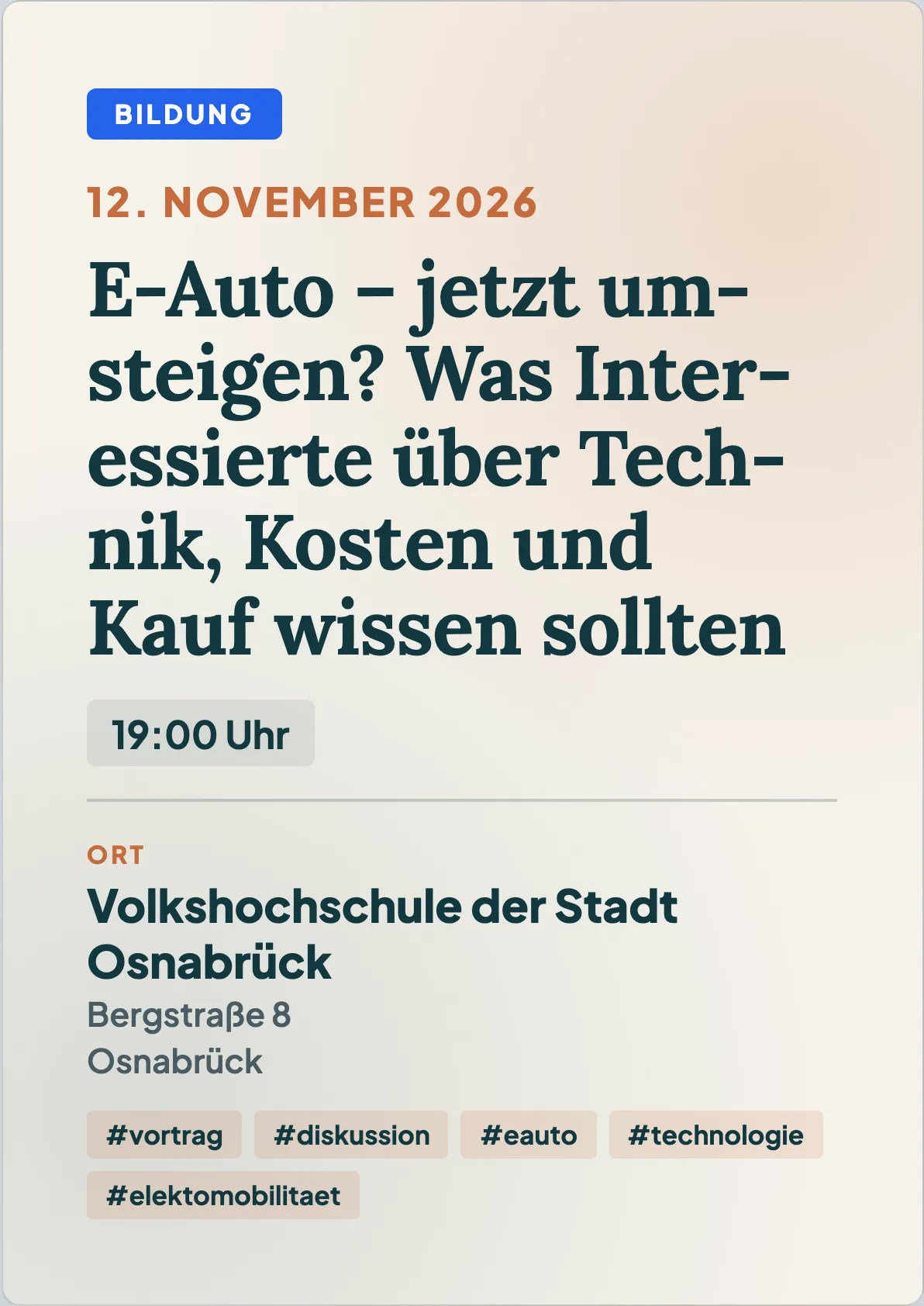 Veranstaltungsflyer