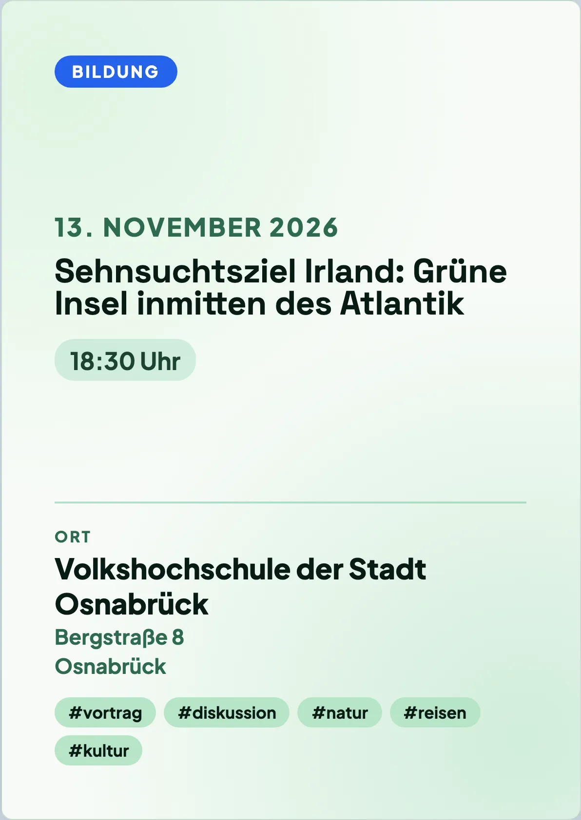 Veranstaltungsflyer