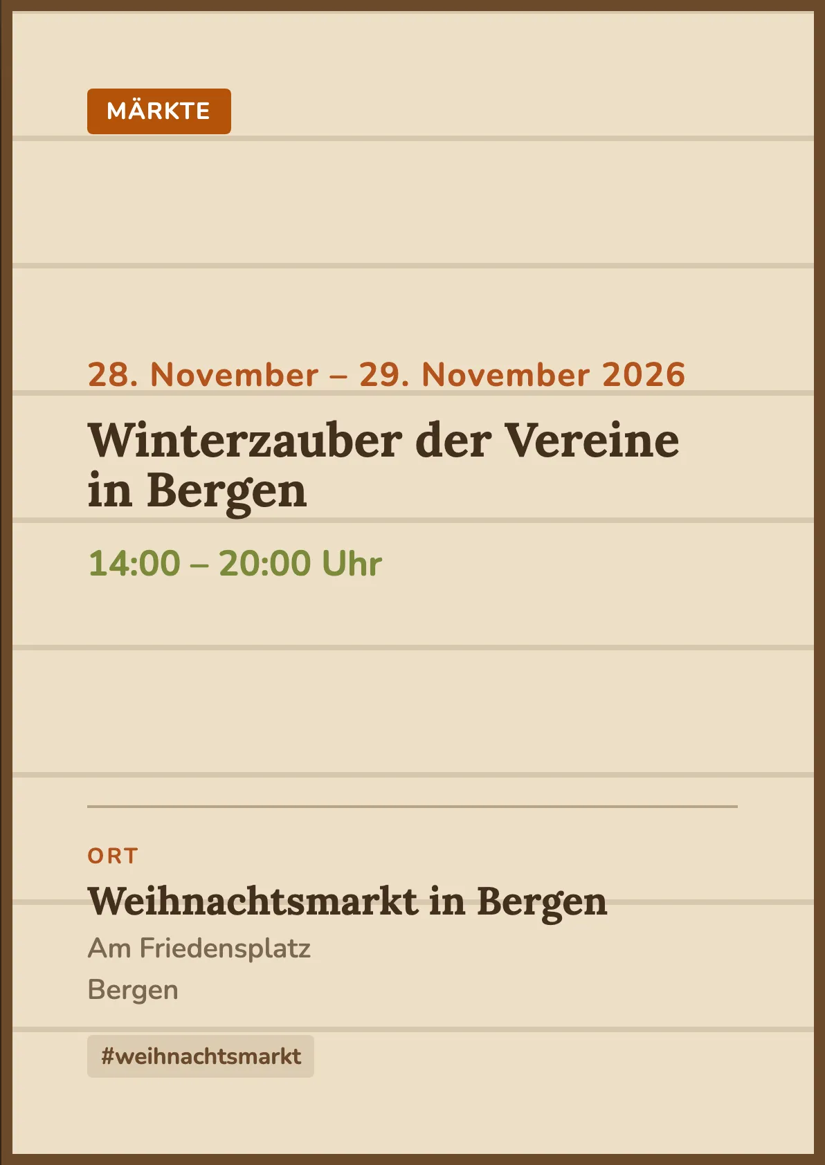 Veranstaltungsflyer