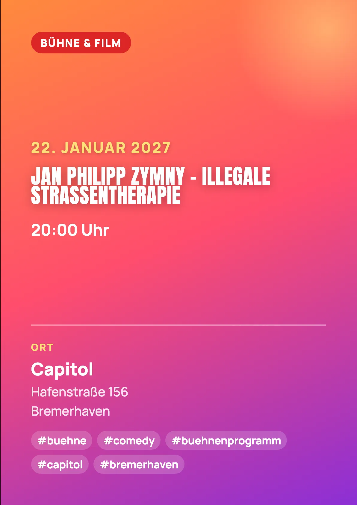 Veranstaltungsflyer