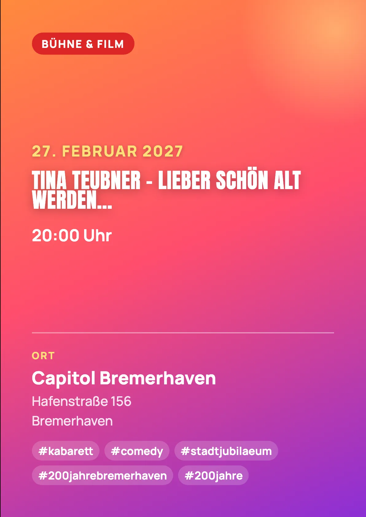 Veranstaltungsflyer