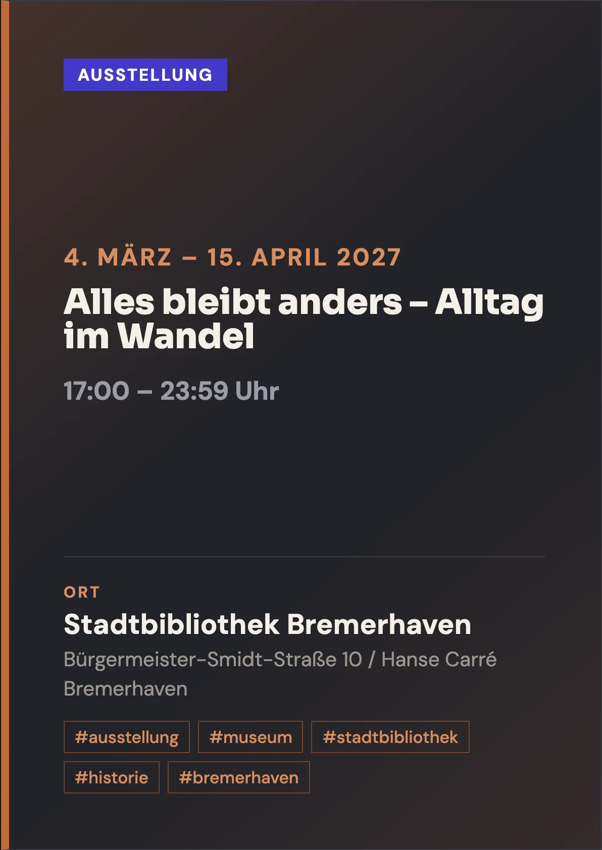 Veranstaltungsflyer