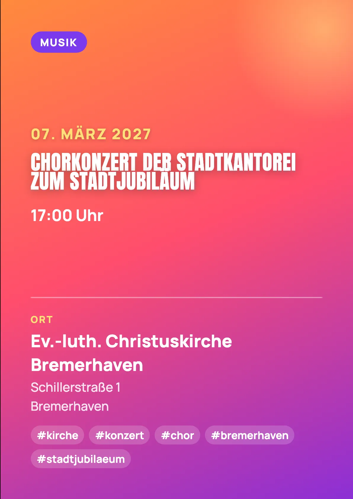 Veranstaltungsflyer
