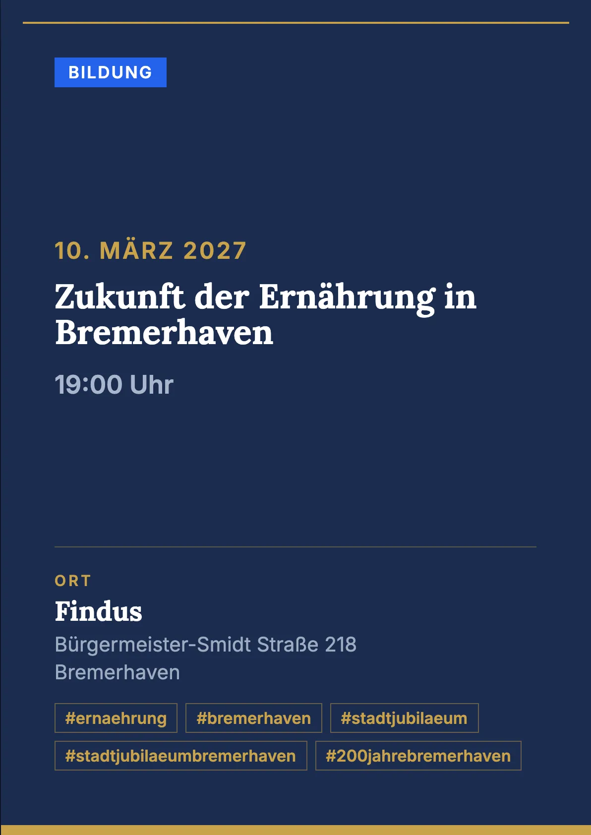 Veranstaltungsflyer