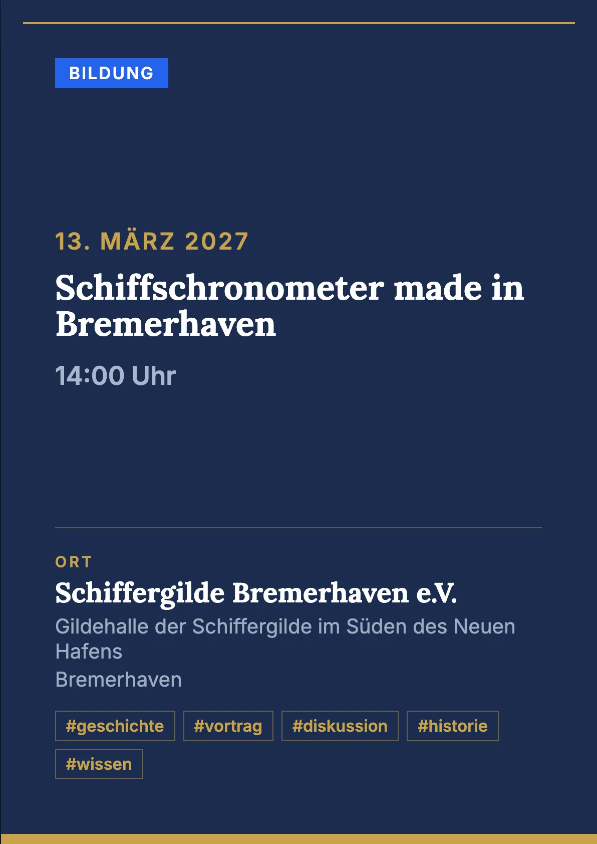 Veranstaltungsflyer