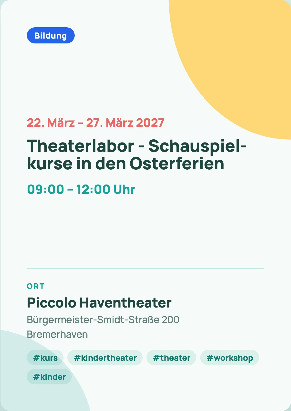 Veranstaltungsflyer