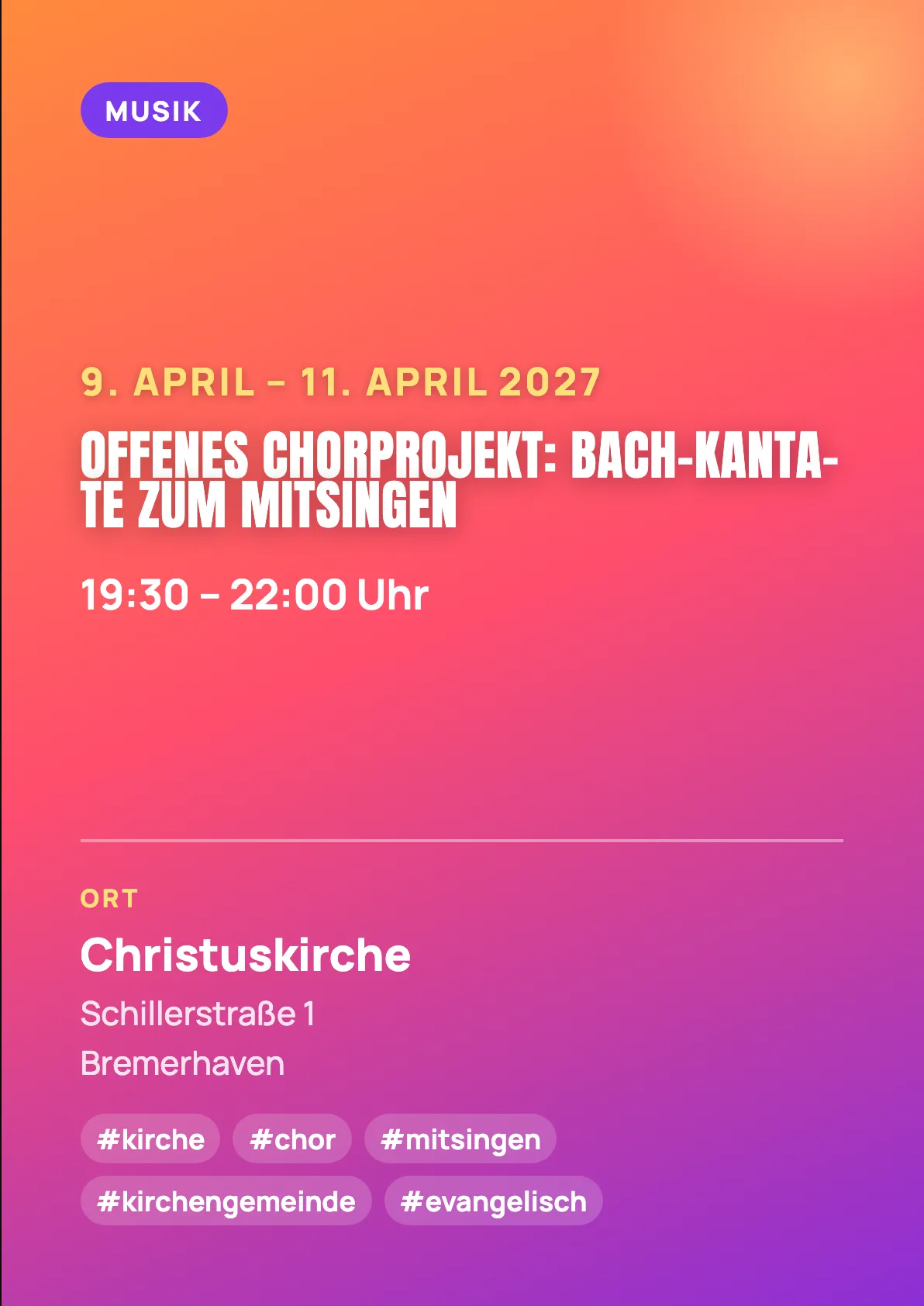 Veranstaltungsflyer