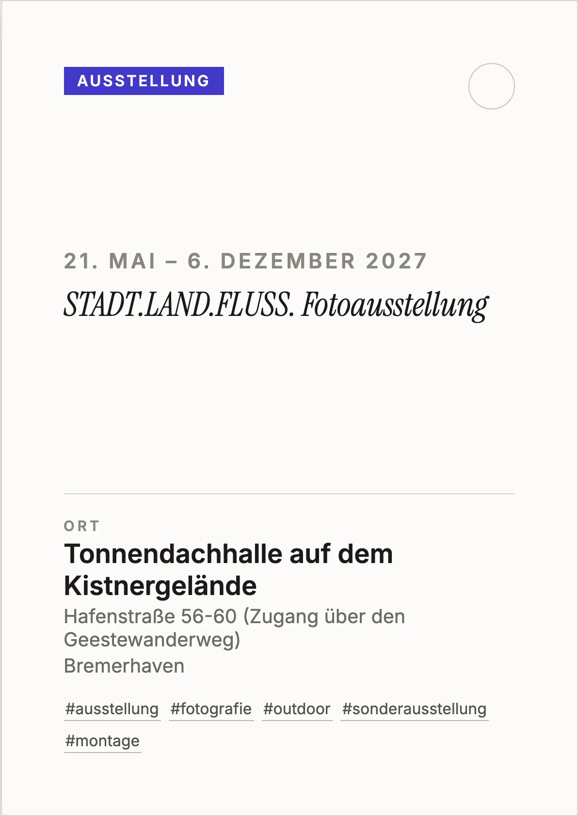 Veranstaltungsflyer