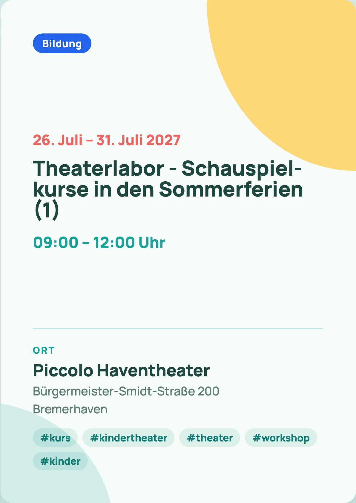 Veranstaltungsflyer