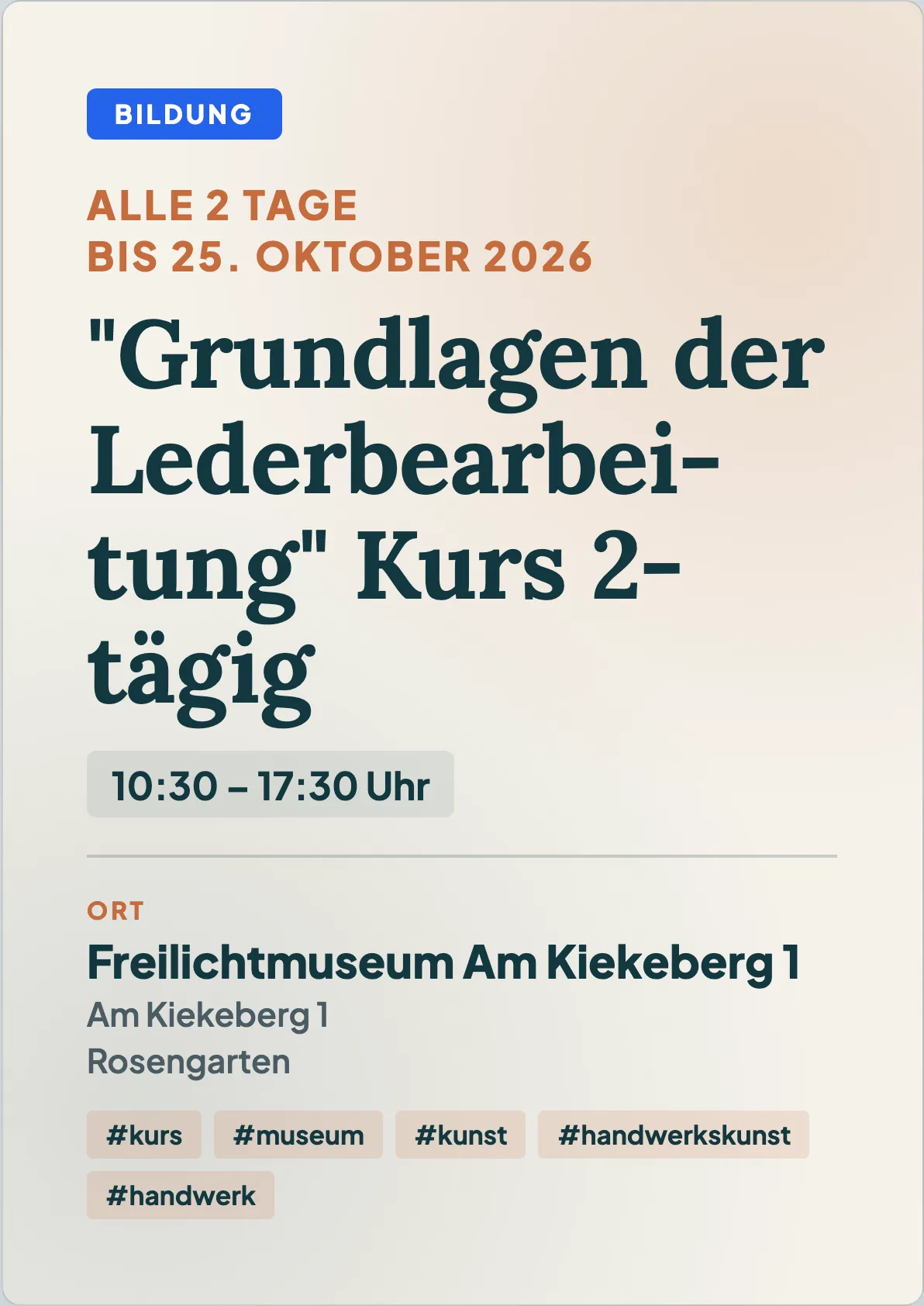Veranstaltungsflyer