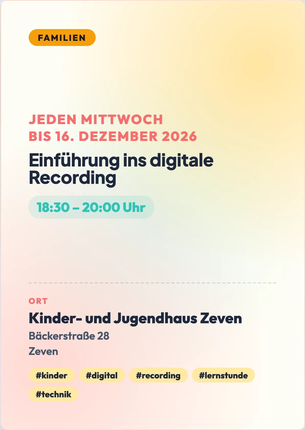 Veranstaltungsflyer