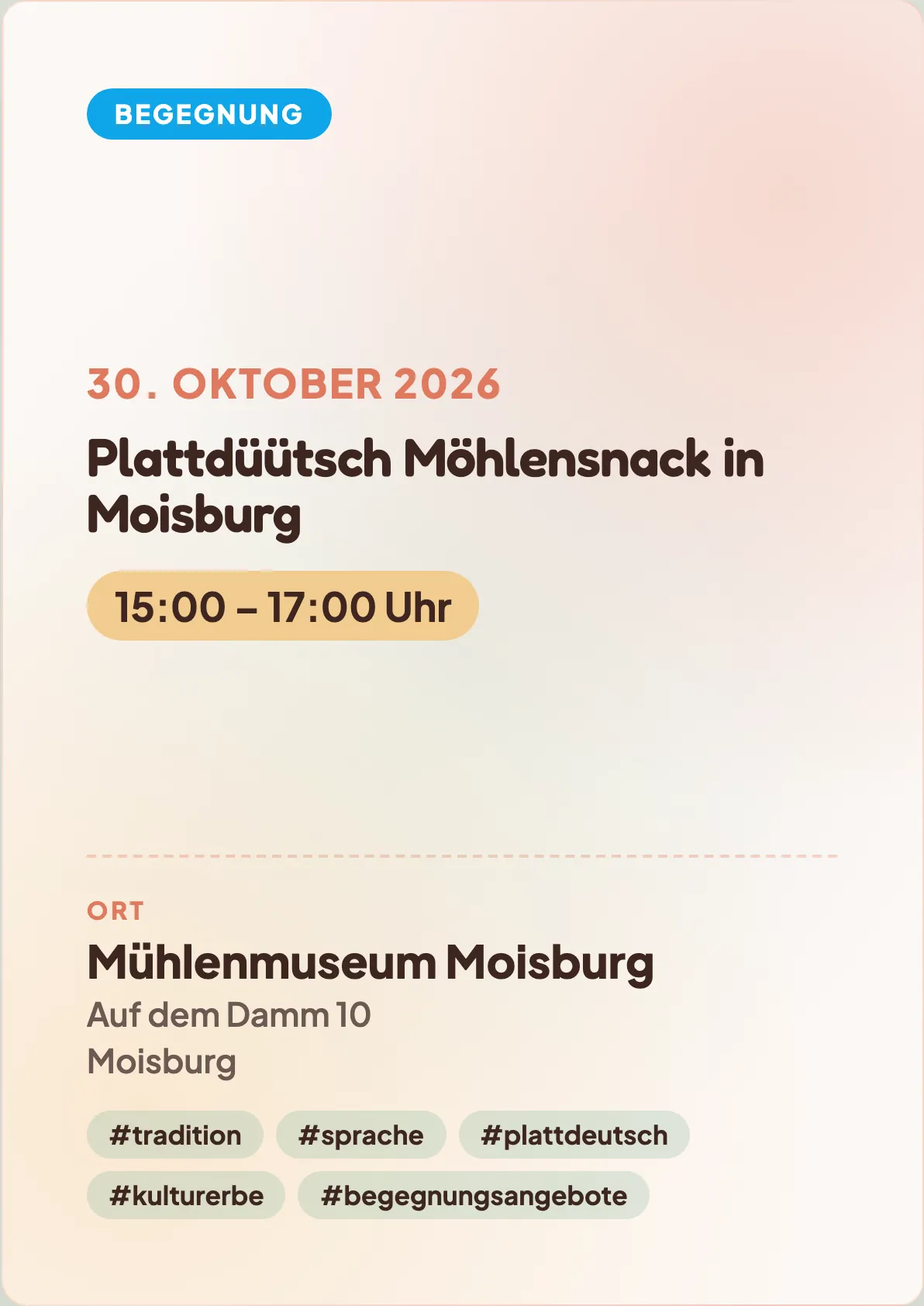 Veranstaltungsflyer