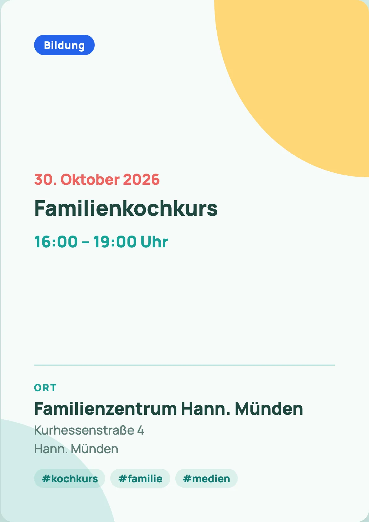 Veranstaltungsflyer
