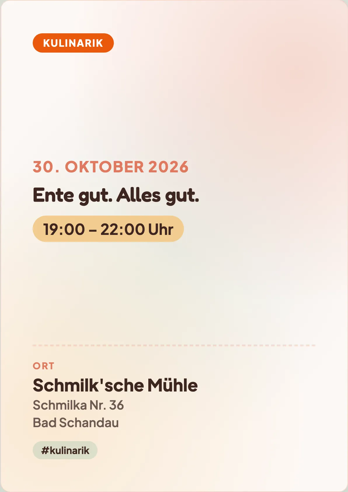 Veranstaltungsflyer