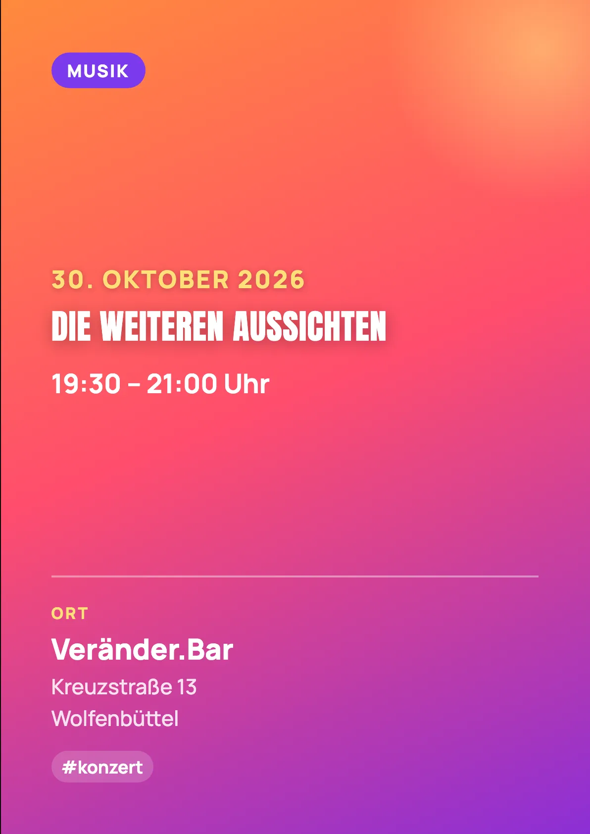 Veranstaltungsflyer