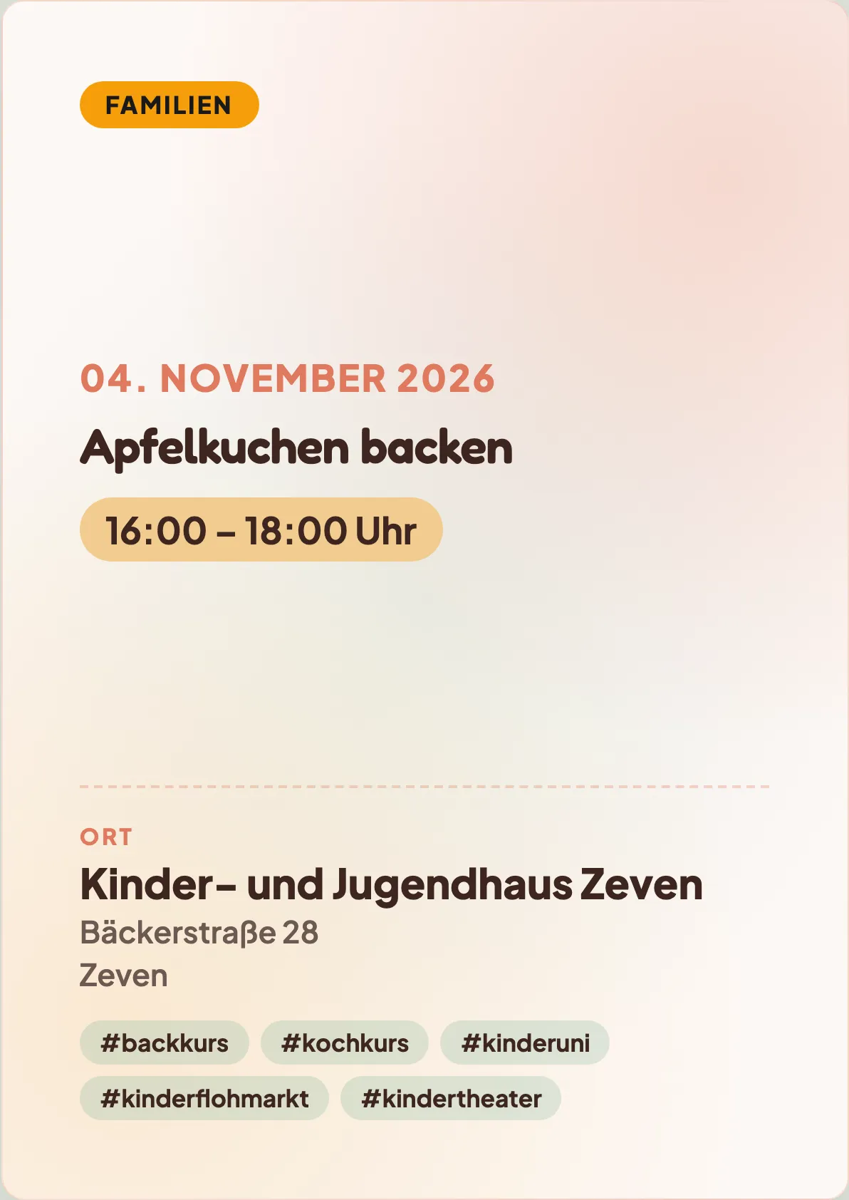 Veranstaltungsflyer