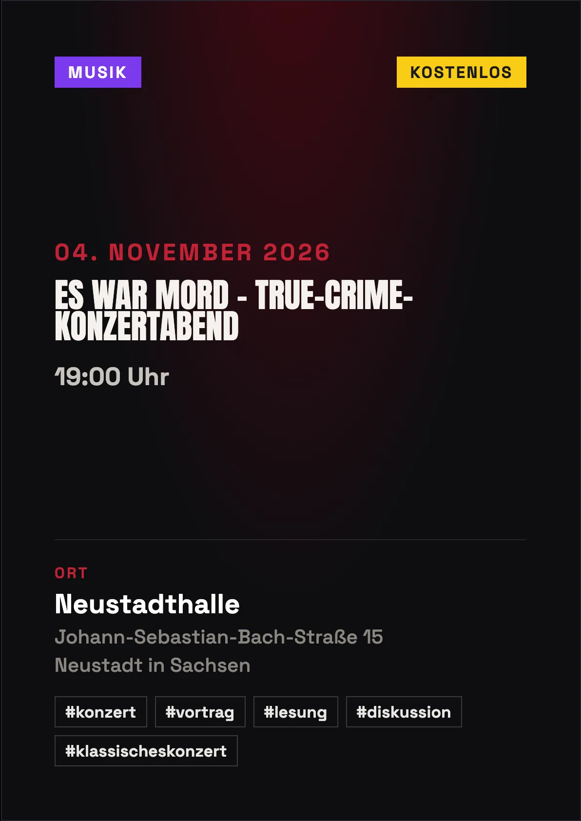 Veranstaltungsflyer