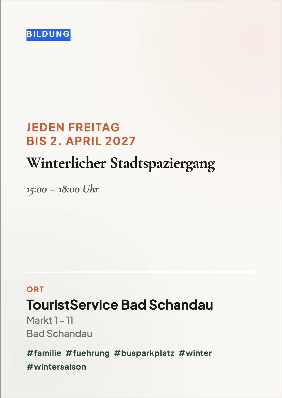 Veranstaltungsflyer