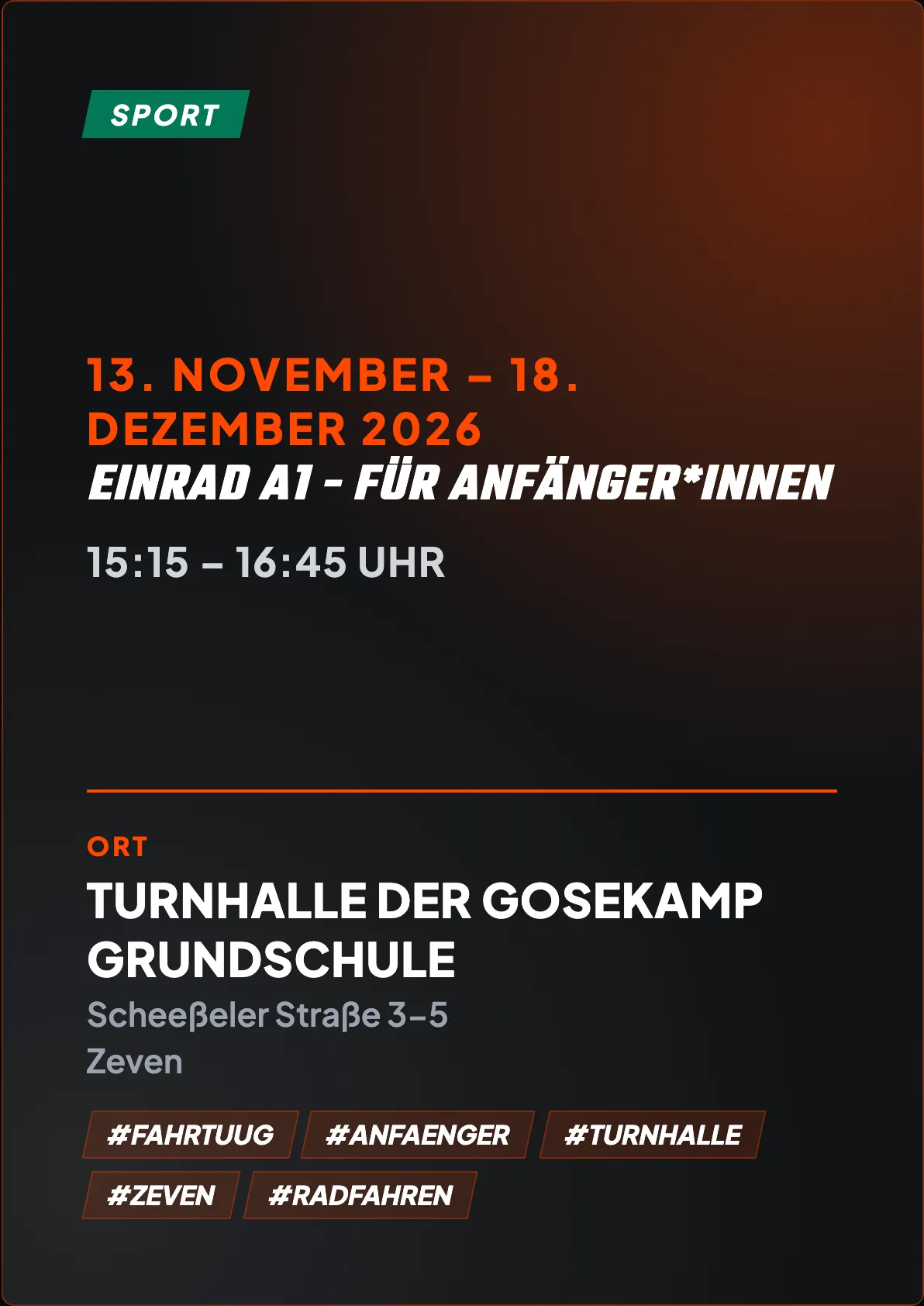 Veranstaltungsflyer